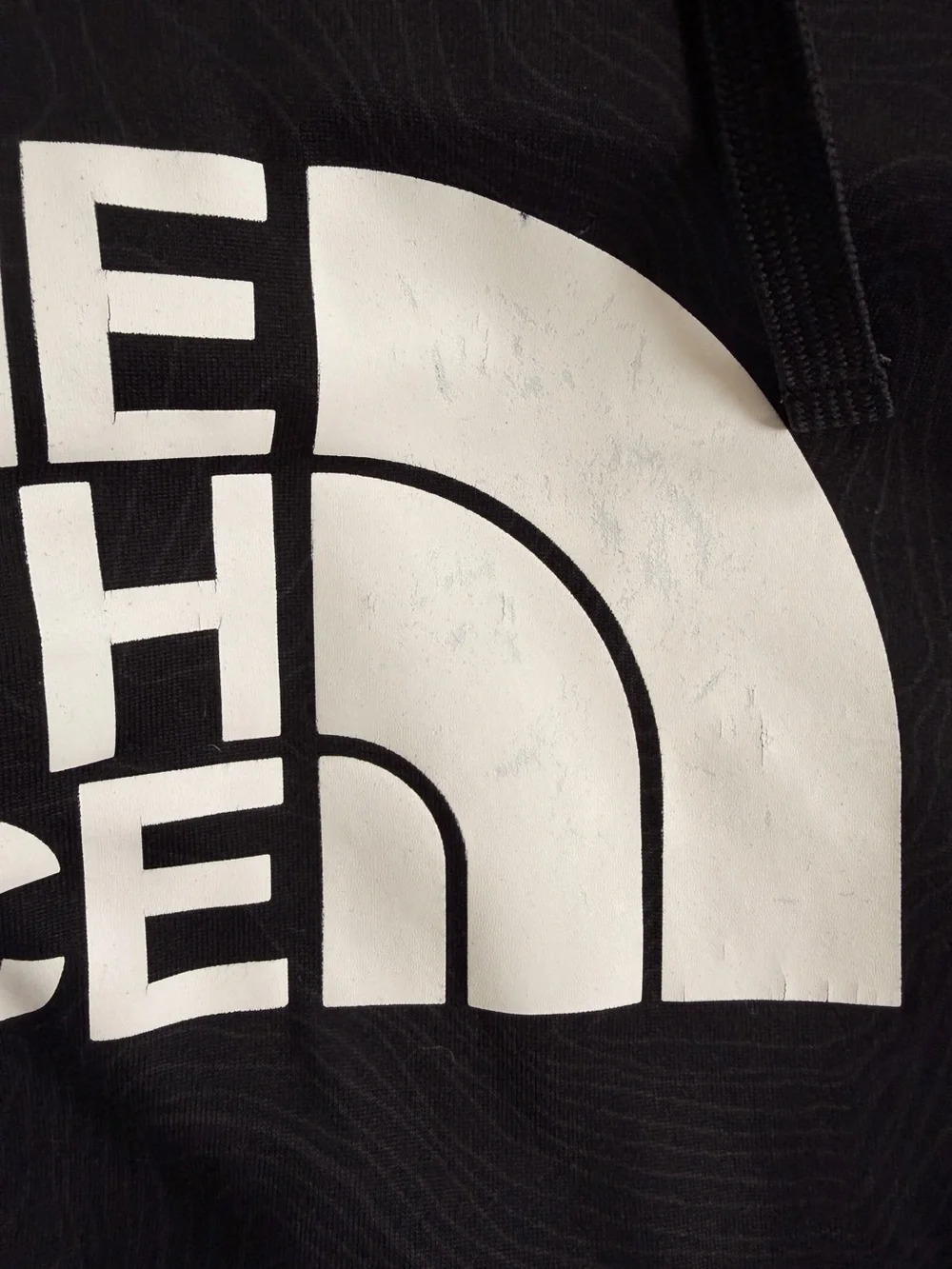 The North Face Men's Black Hoodie with White Logo